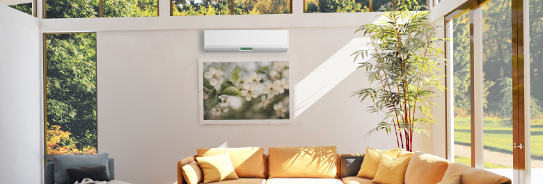 Keep your home comfortable all year round with a ductless mini split system!